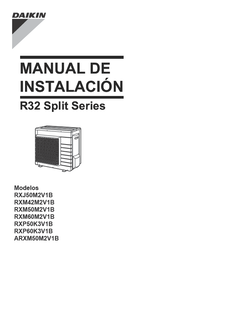 RXJ50M,RXM42-60M,RXP50-60K3,ARXM50M_3PES386698-2K_Installation manual_Spanish download